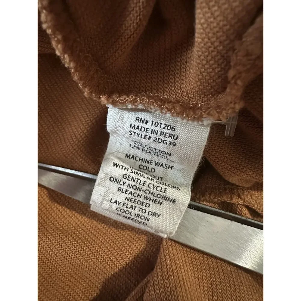 Soft Surroundings Rust Orange Maxi Dress Sleeveless Button Front Pockets Medium - Picture 9 of 14